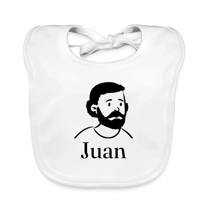 Bavoir bébé personnalisé au prénom Juan