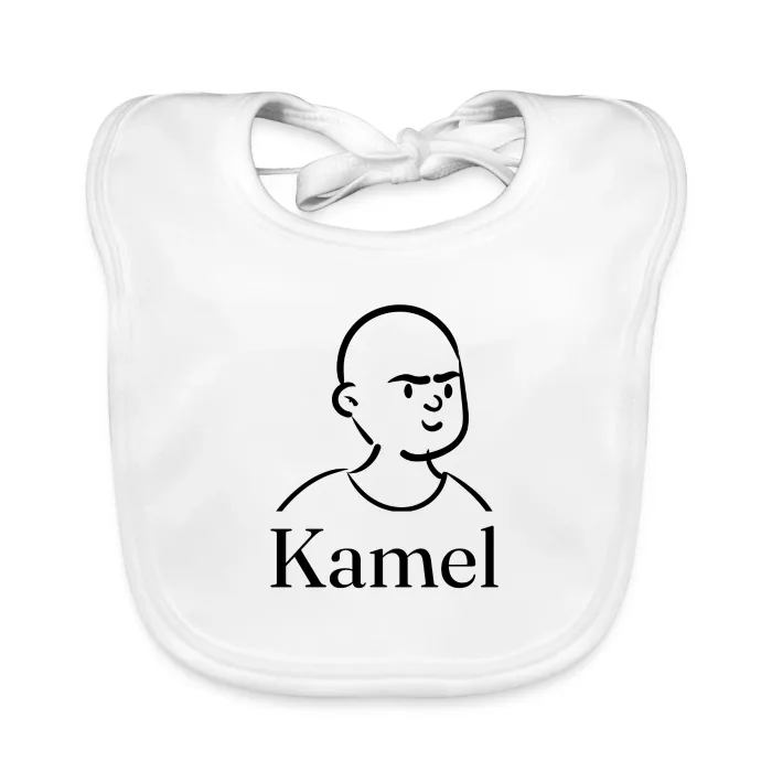 Bavoir bébé personnalisé au prénom Kamel