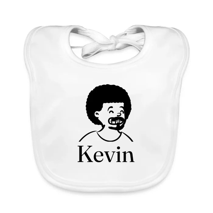 Bavoir bébé personnalisé au prénom Kevin