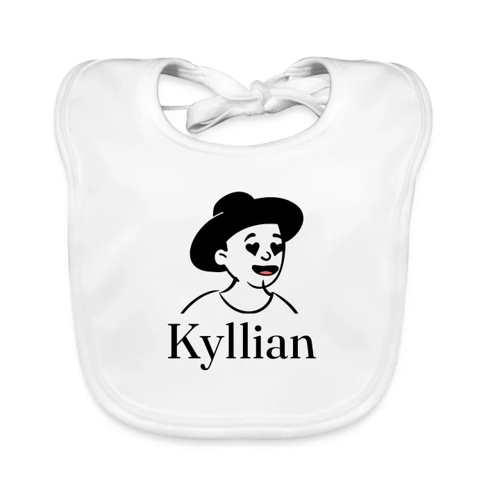 Bavoir bébé personnalisé au prénom Kyllian