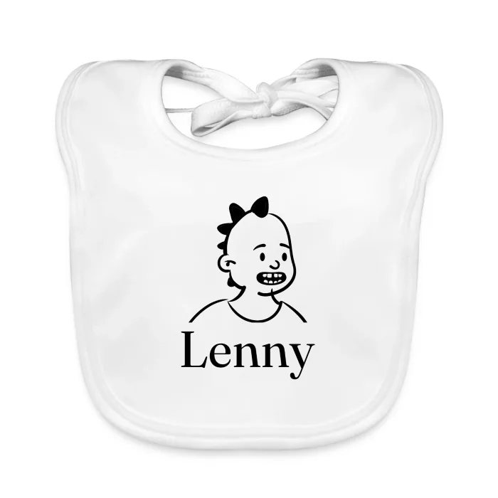 Bavoir bébé personnalisé au prénom Lenny