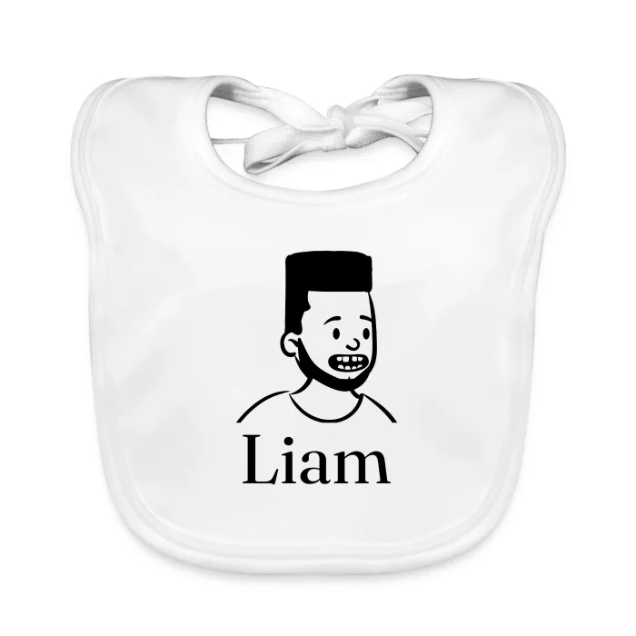 Bavoir bébé personnalisé au prénom Liam