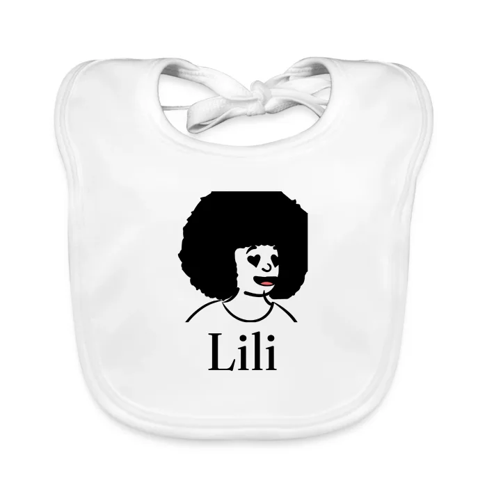 Bavoir bébé personnalisé au prénom Lili