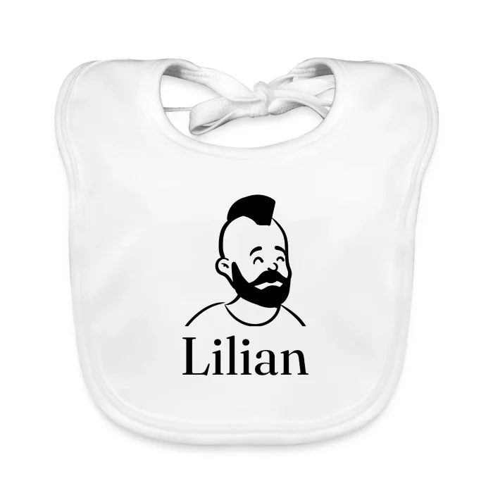 Bavoir bébé personnalisé au prénom Lilian