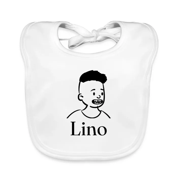 Bavoir bébé personnalisé au prénom Lino