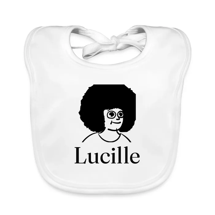 Bavoir bébé personnalisé au prénom Lucille