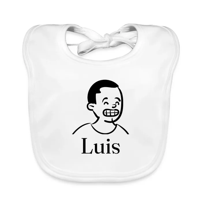 Bavoir bébé personnalisé au prénom Luis
