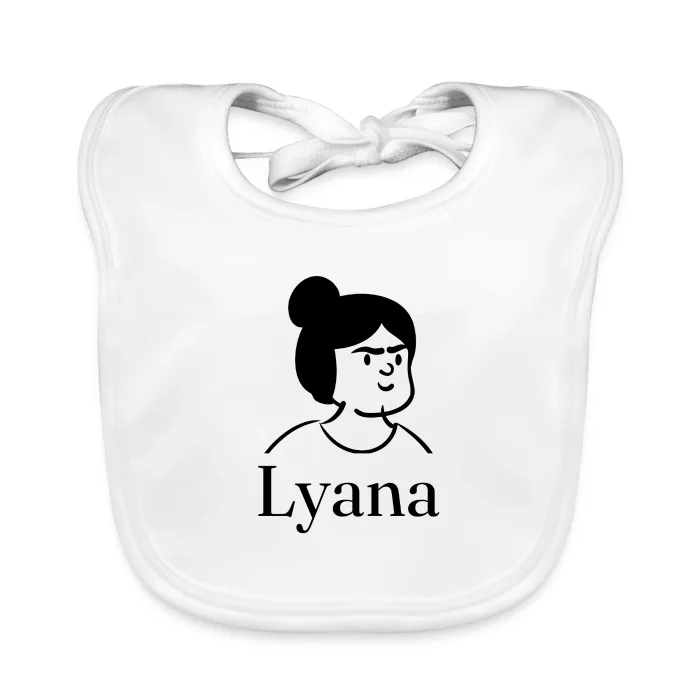 Bavoir bébé personnalisé au prénom Lyana
