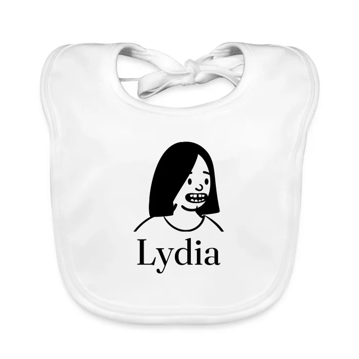 Bavoir bébé personnalisé au prénom Lydia