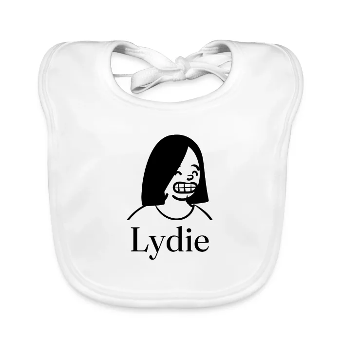 Bavoir bébé personnalisé au prénom Lydie