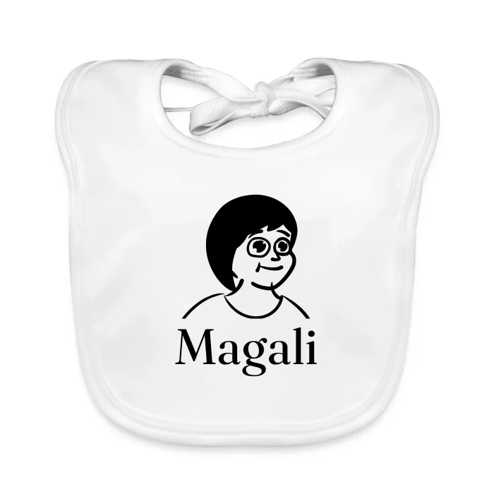 Bavoir bébé personnalisé au prénom Magali