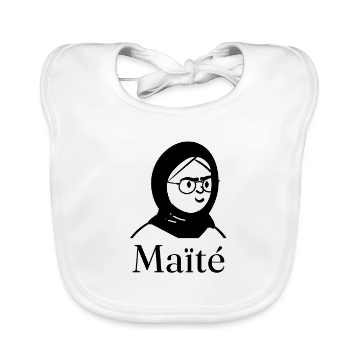 Bavoir bébé personnalisé au prénom Maïté