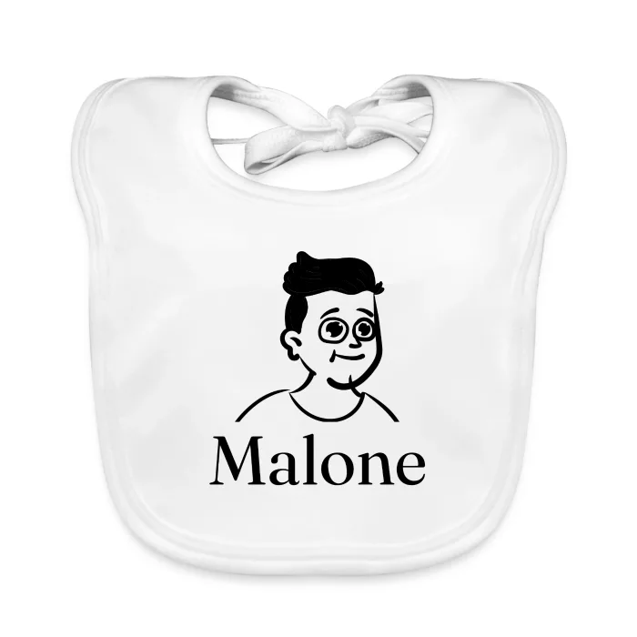 Bavoir bébé personnalisé au prénom Malone