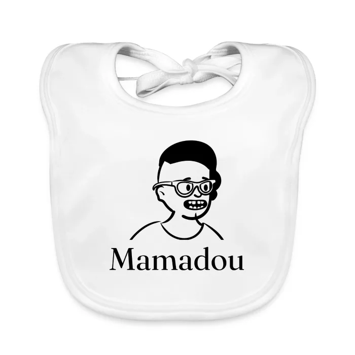 Bavoir bébé personnalisé au prénom Mamadou