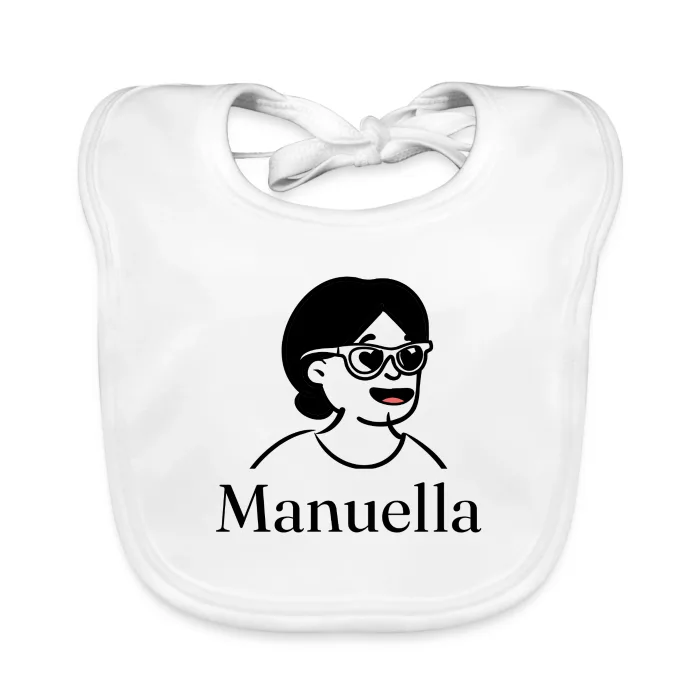 Bavoir bébé personnalisé au prénom Manuella