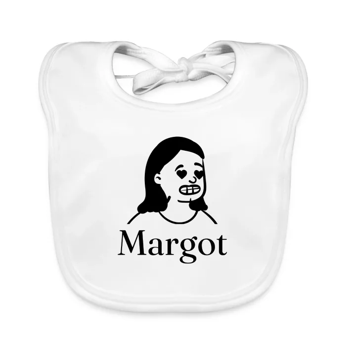 Bavoir bébé personnalisé au prénom Margot
