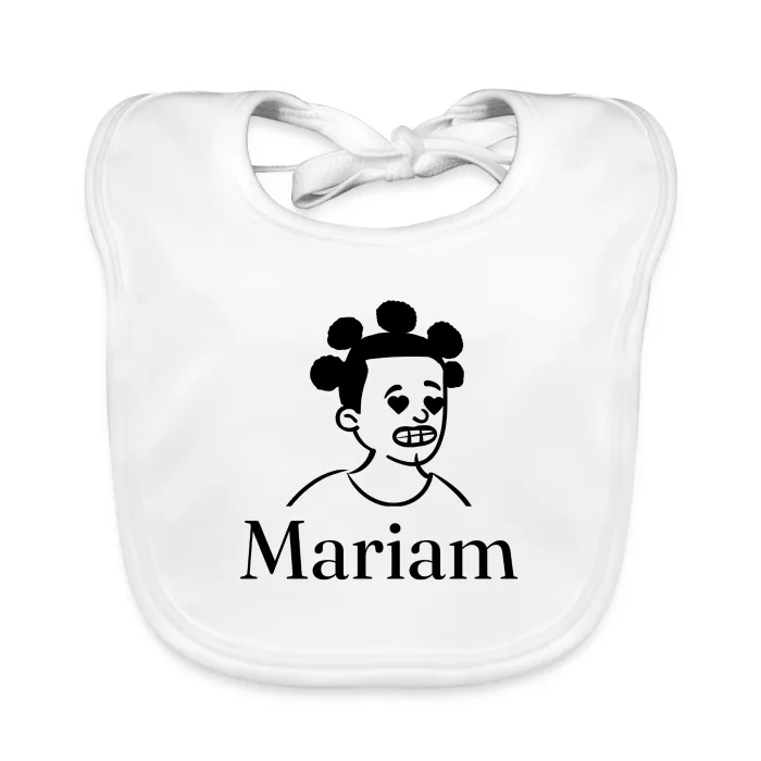 Bavoir bébé personnalisé au prénom Mariam