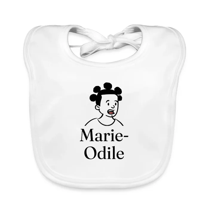 Bavoir bébé personnalisé au prénom Marie-Odile
