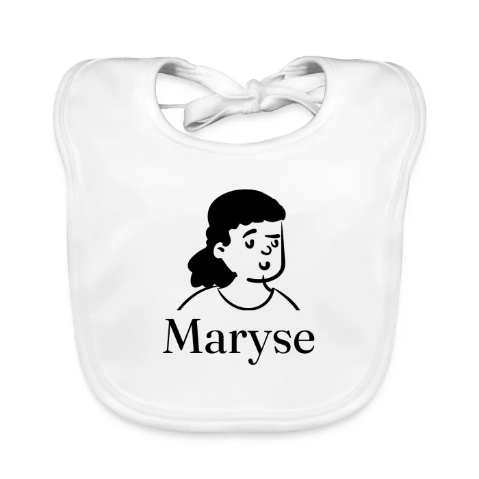 Bavoir bébé personnalisé au prénom Maryse