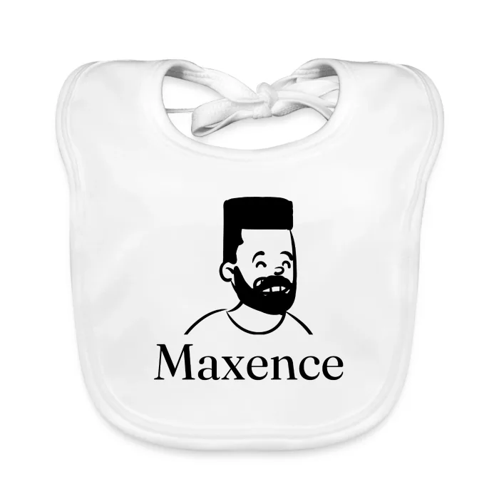 Bavoir bébé personnalisé au prénom Maxence