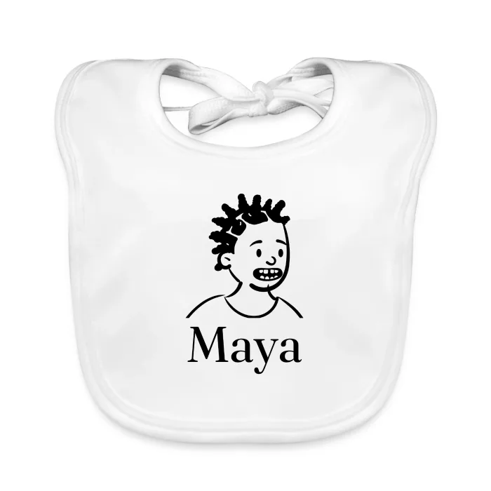 Bavoir bébé personnalisé au prénom Maya