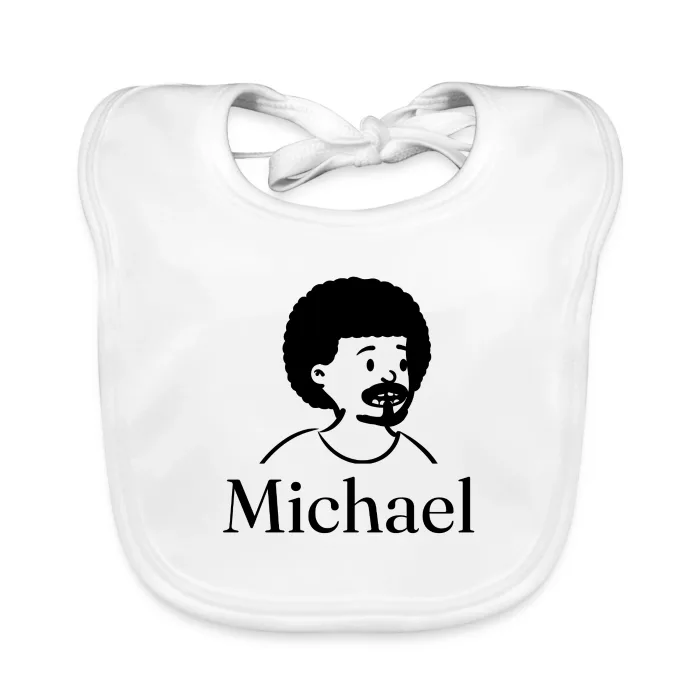 Bavoir bébé personnalisé au prénom Michael