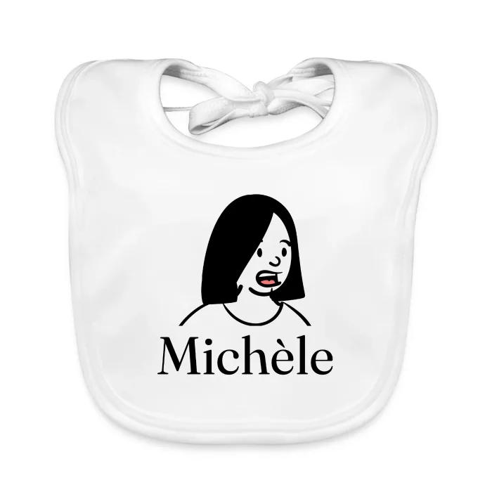 Bavoir bébé personnalisé au prénom Michèle