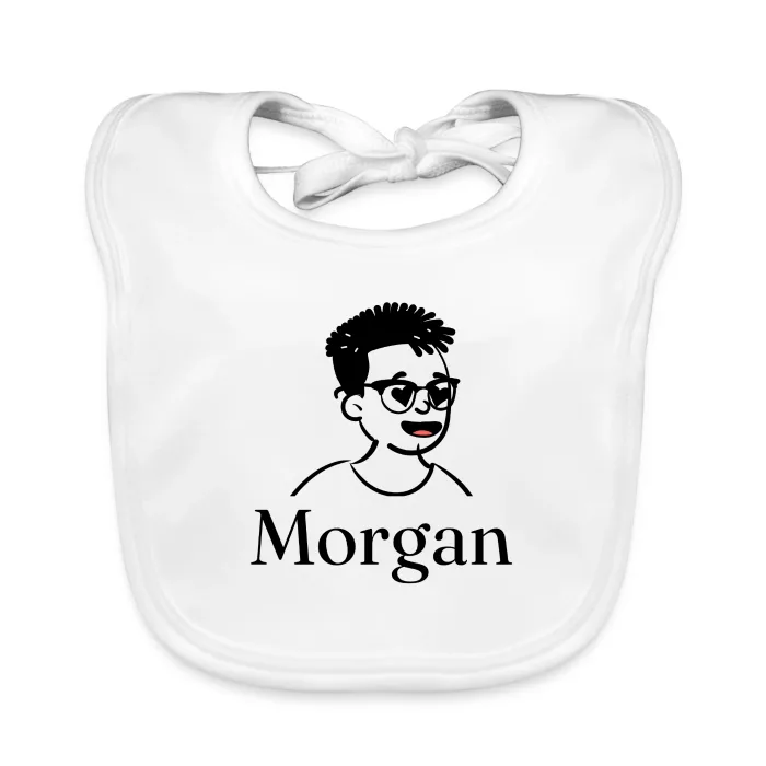 Bavoir bébé personnalisé au prénom Morgan