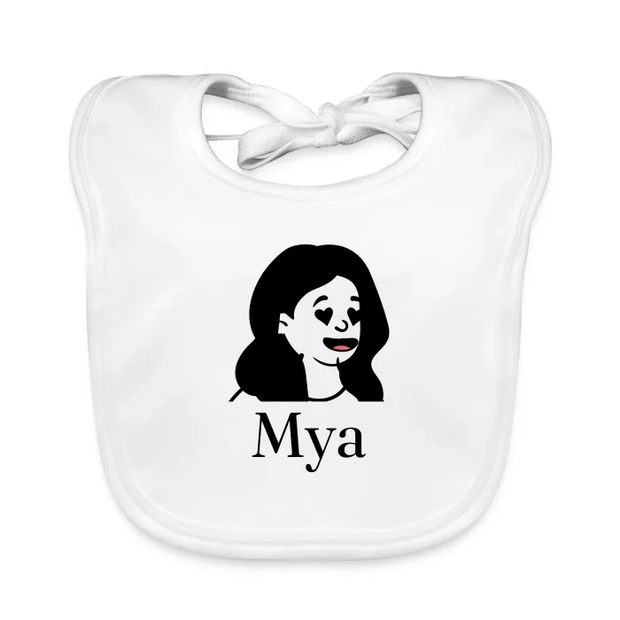 Bavoir bébé personnalisé au prénom Mya