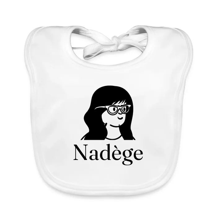 Bavoir bébé personnalisé au prénom Nadège
