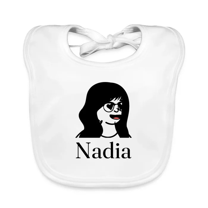 Bavoir bébé personnalisé au prénom Nadia