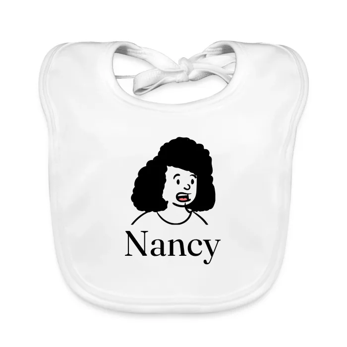 Bavoir bébé personnalisé au prénom Nancy