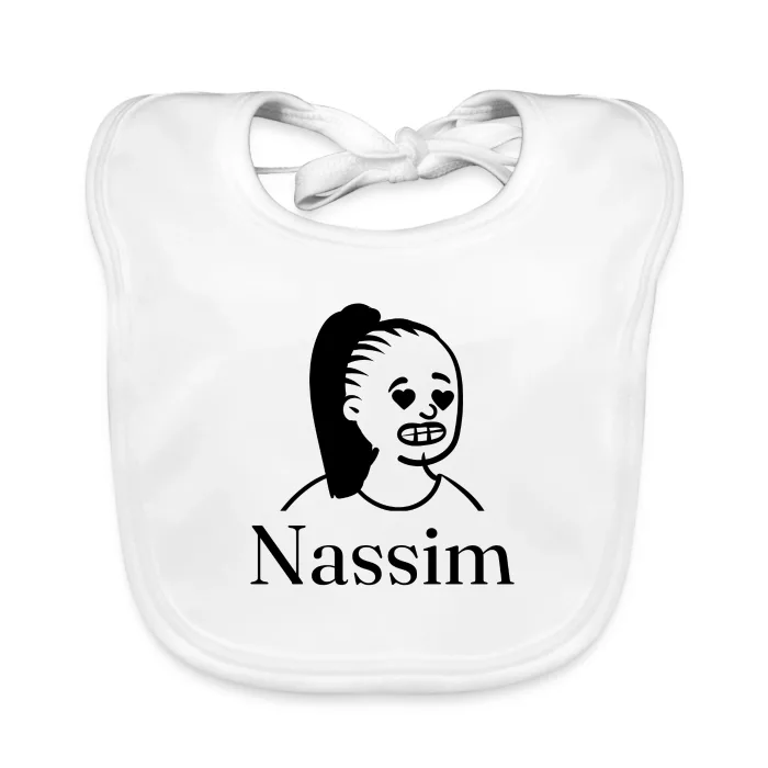 Bavoir bébé personnalisé au prénom Nassim