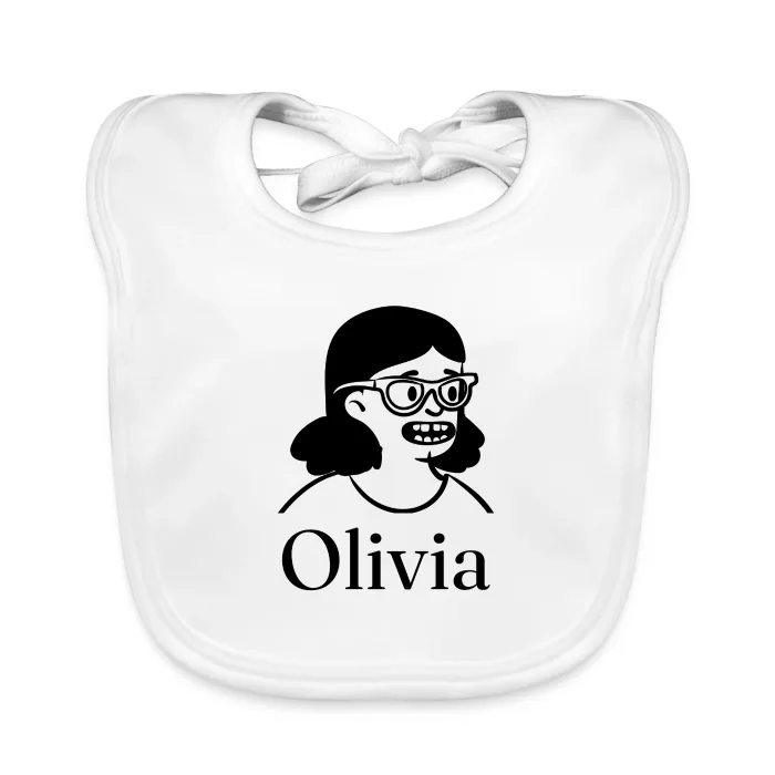 Bavoir bébé personnalisé au prénom Olivia