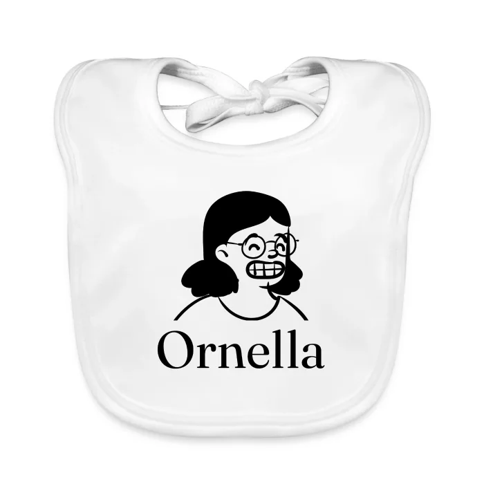 Bavoir bébé personnalisé au prénom Ornella