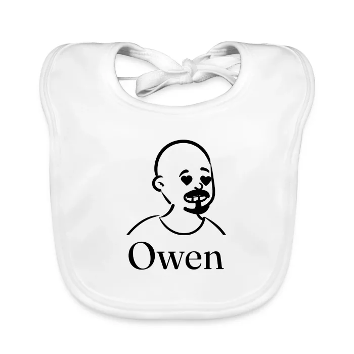 Bavoir bébé personnalisé au prénom Owen