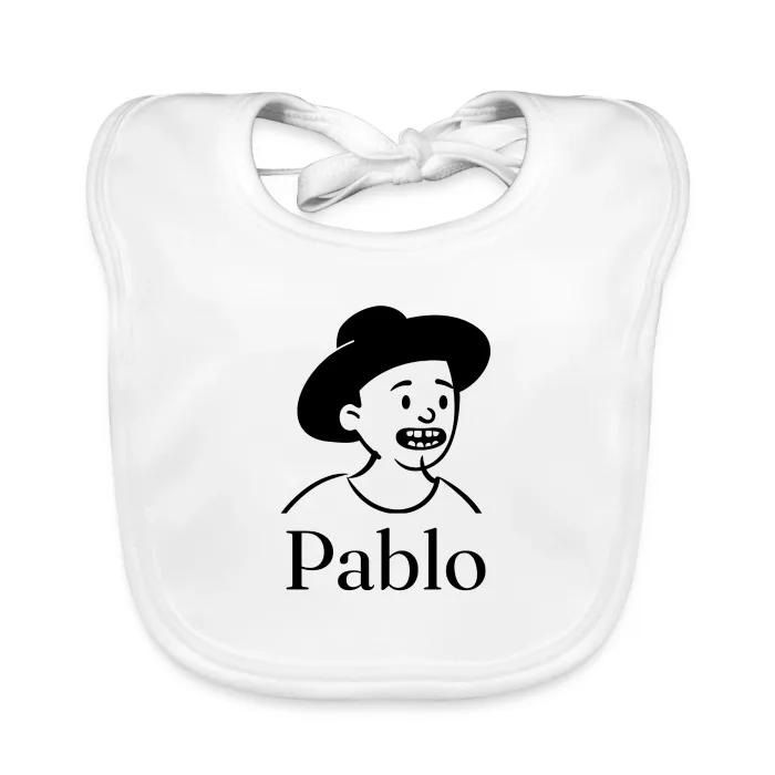Bavoir bébé personnalisé au prénom Pablo