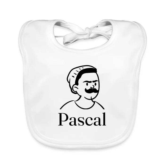 Bavoir bébé personnalisé au prénom Pascal