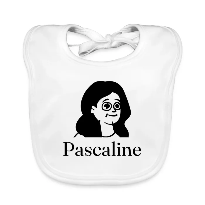 Bavoir bébé personnalisé au prénom Pascaline