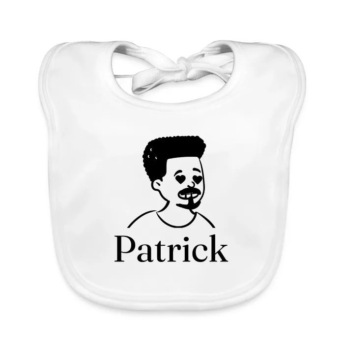 Bavoir bébé personnalisé au prénom Patrick