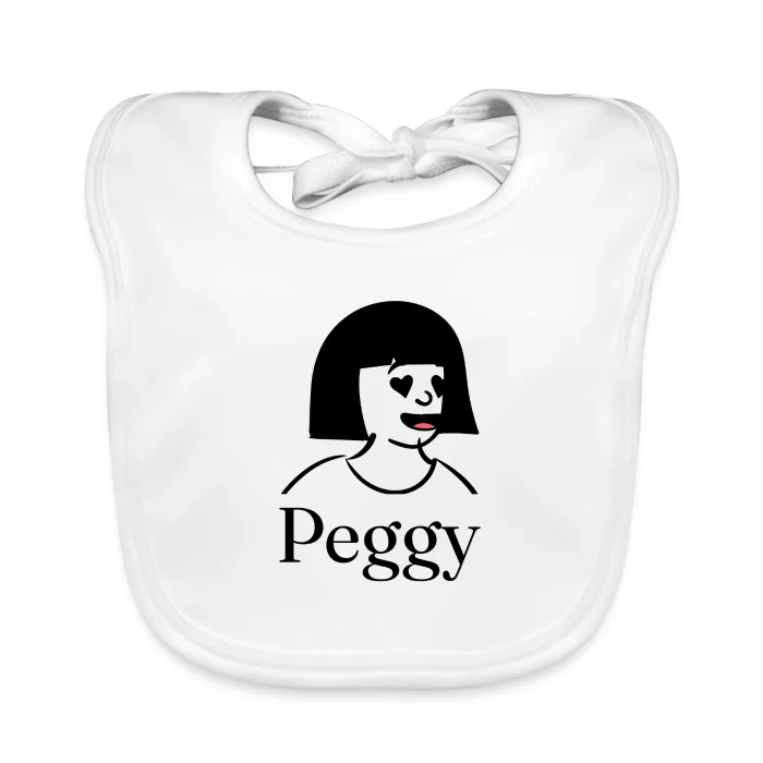 Bavoir bébé personnalisé au prénom Peggy