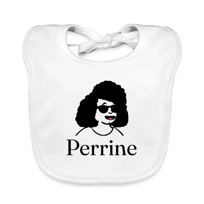 Bavoir bébé personnalisé au prénom Perrine