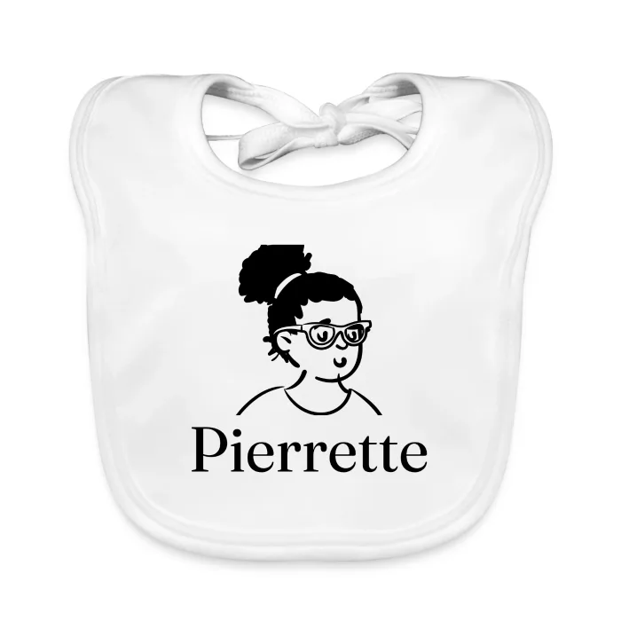 Bavoir bébé personnalisé au prénom Pierrette