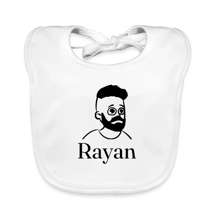 Bavoir bébé personnalisé au prénom Rayan