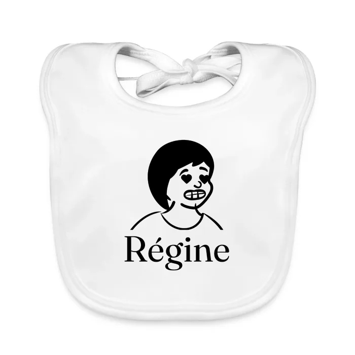 Bavoir bébé personnalisé au prénom Régine
