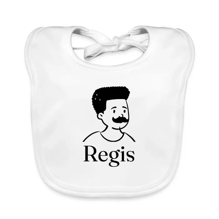 Bavoir bébé personnalisé au prénom Regis