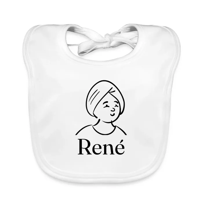 Bavoir bébé personnalisé au prénom René