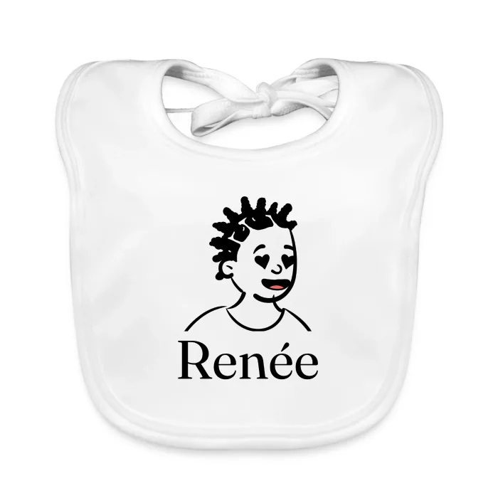 Bavoir bébé personnalisé au prénom Renée