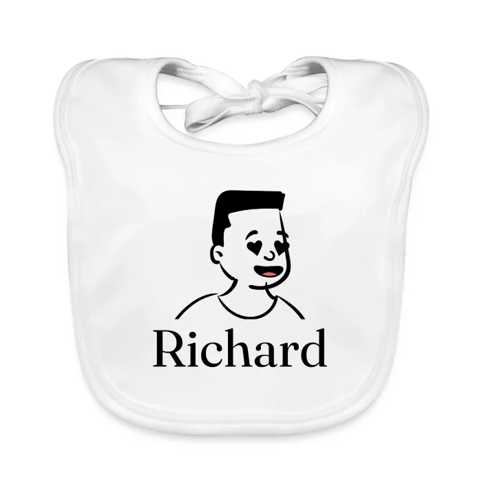 Bavoir bébé personnalisé au prénom Richard