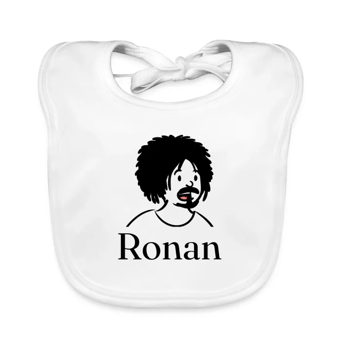 Bavoir bébé personnalisé au prénom Ronan